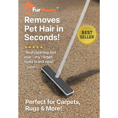 FurAway Pet Hair Broom & Brush + 3 Free Gifts